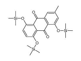 3-methyl-1,5,8-tris(trimethylsilyloxy)anthracene-9,10-dione Structure