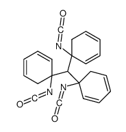 5-[bis(1-isocyanato-1-cyclohexa-2,4-dienyl)methyl]-5-isocyanato-cyclohexa-1,3-diene Structure