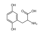 2-amino-3-(2,5-dihydroxyphenyl)propanoic acid Structure
