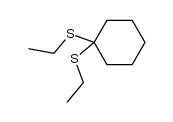cyclohexanone-diethyldithioacetal Structure