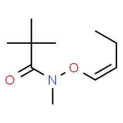 Propanamide,N-(1-butenyloxy)-N,2,2-trimethyl- (9CI)结构式