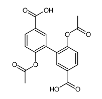 6,6'-Diacetoxy-3,3'-biphenyldicarboxylic acid Structure