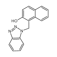 1-((1H-benzotriazol-1-yl)methyl)naphthalen-2-ol结构式