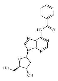 N6-苯甲酰基-2'-脱氧腺苷结构式