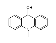 9,10-dihydro-9-hydroxy-10-methylacridine结构式