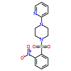 1-(2-nitro-benzenesulfonyl)-4-pyridin-2-yl-piperazine Structure