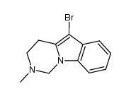 5-bromo-2-methyl-1,2,3,4-tetrahydropyrimido[1,6-a]indole结构式
