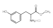 Methyl 2-amino-3-(3-hydroxyphenyl)propanoate hydrochloride Structure