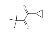 Cyclopropyl-1-dimethyl-3,3-butan-dion-1,2 Structure