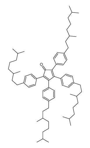 2,3,4,5-tetrakis[4-(3,7-dimethyloctyl)phenyl]cyclopenta-2,4-dien-1-one结构式