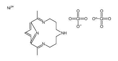nickel(II) (2,12-dimethyl-3,7,11,17-tetraazabicyclo(11.3.1)heptadeca-1(17),2,11,13,15-pentaene) perchlorate Structure