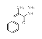 2-methyl-3-phenyl-prop-2-enehydrazide结构式