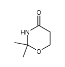 2,2-dimethyl-1,3-oxazinan-4-on Structure