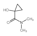 1-羟基-N,N-二甲基环丙烷羧酰胺结构式