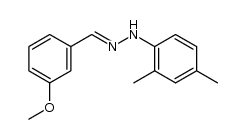 1-(2,4-dimethylphenyl)-2-(3-methoxybenzylidene)hydrazine结构式
