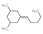Cyclohexane,1,3-dimethyl-5-pentylidene- Structure