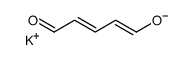 potassium,(1E,3E)-5-oxopenta-1,3-dien-1-olate Structure
