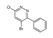 4-Bromo-6-chloro-3-phenylpyridazine Structure