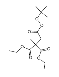 diethyl 2-(2-(tert-butylperoxy)-2-oxoethyl)-2-methylmalonate结构式