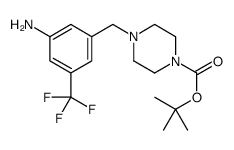 3-(4-Boc-哌嗪-1-基-甲基)-5-三氟甲基苯胺结构式