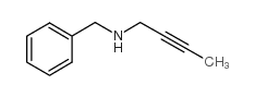 苄基-2-丁炔胺结构式