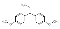 1-methoxy-4-[1-(4-methoxyphenyl)prop-1-enyl]benzene结构式
