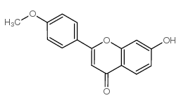 7-羟基-4-甲氧基黄酮结构式