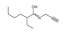 2-ethyl-N-prop-2-ynylhexanamide Structure