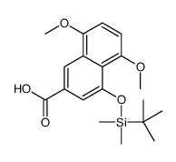4-{[Dimethyl(2-methyl-2-propanyl)silyl]oxy}-5,8-dimethoxy-2-napht hoic acid Structure