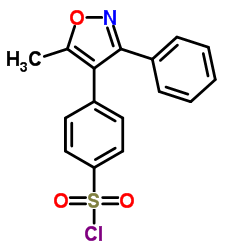 4-(5-Methyl-3-phenyl-4-isoxazolyl)benzenesulfonyl chloride structure