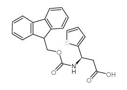 Fmoc-(R)-3-Amino-3-(2-thienyl)-propionic acid Structure