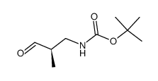 Carbamic acid, [(2R)-2-methyl-3-oxopropyl]-, 1,1-dimethylethyl ester (9CI)结构式