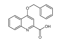 4-phenylmethoxyquinoline-2-carboxylic acid结构式