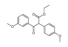 ethyl 3-(3-methoxyphenyl)-2-(4-methoxyphenyl)-3-oxopropanoate Structure