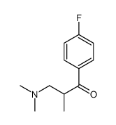 3-(dimethylamino)-1-(4-fluorophenyl)-2-methylpropan-1-one结构式