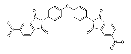 5-nitro-2-[4-[4-(5-nitro-1,3-dioxoisoindol-2-yl)phenoxy]phenyl]isoindole-1,3-dione结构式