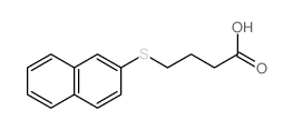 Butanoic acid,4-(2-naphthalenylthio)- Structure