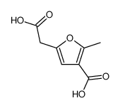 4-Carboxy-5-methyl-2-furanacetic acid结构式