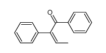 (Z)-1,2-diphenyl-2-buten-1-one结构式