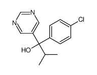 1-(4-chlorophenyl)-2-methyl-1-pyrimidin-5-yl-propan-1-ol结构式
