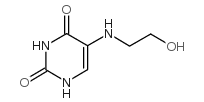 5-(2-羟基乙基)氨基尿嘧啶结构式
