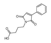 4-(2,5-dioxo-3-phenylpyrrol-1-yl)butanoic acid Structure
