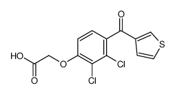 [2,3-Dichloro-4-[(3-thienyl)carbonyl]phenoxy]acetic acid structure