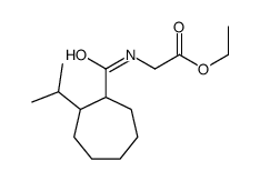 ethyl N-(2-isopropylcycloheptanecarbonyl)glycinate结构式