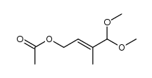 trans-γ-acetoxytiglic aldehyde dimethyl acetal结构式