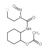 Urea, 1-(2-chloroethyl)-3-(2-hydroxycyclohexyl)-1-nitroso-, acetate (ester), (Z)-结构式