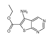 5-氨基噻吩并[2,3-d]嘧啶-6-甲酸乙酯结构式