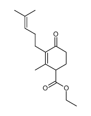 ethyl 2-methyl-3-(4-methylpent-3-en-1-yl)-4-oxocyclohex-2-ene-1-carboxylate结构式