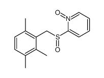 1-oxido-2-[(2,3,6-trimethylphenyl)methylsulfinyl]pyridin-1-ium结构式