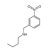 N-[(3-nitrophenyl)methyl]butan-1-amine结构式